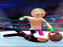 Police Stick man wrestling Fighting Game