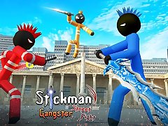 Stickman Police VS Gangsters Street Fight