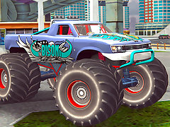 Monster Truck Stunts Free Jeep Racing Games