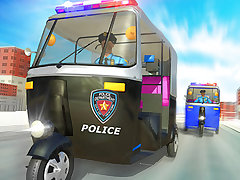 Police Auto Rickshaw Game 2020