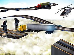 Impossible Truck Driving Stunt Track Parking