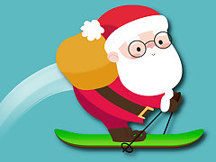 Avalanche Santa Ski Xmas