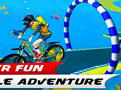 Underwater Bicycle Racing Tracks : BMX Impossible Stunt