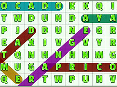 Word Search Fruits