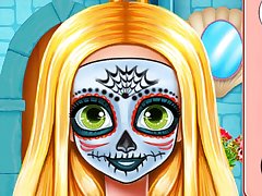 Sisters Halloween Face Paint