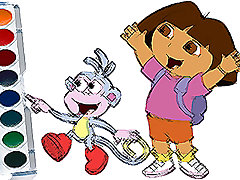 Cute Girl Coloring Book