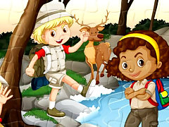 Camping Kids Jigsaw