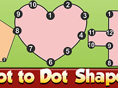 Dot to Dot Shapes Kids Education