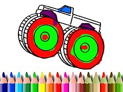 BTS Monster Truck Coloring