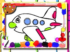 Airplane Coloring Book