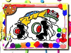 Monster Truck Coloring Book