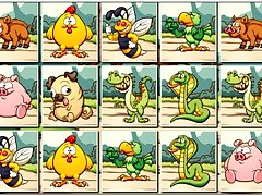 Animals Memo Match