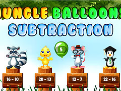 Jungle Balloons Subtraction
