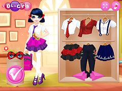 Dotted Girl Back To School