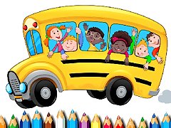 School Bus Coloring Book