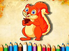 Squirrel Coloring Book