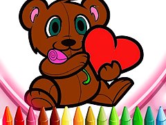 Animals Valentine Coloring