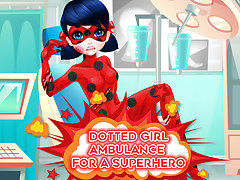 Dotted Girl Ambulance For Superhero