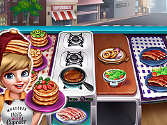 Cooking Fast 3 Ribs And Pancakes