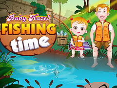 Baby Hazel Fishing Time