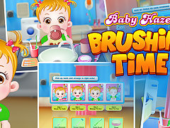 Baby Hazel Brushing Time