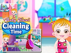 Baby Hazel Cleaning Time