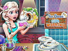 Ice Queen Dish Washing