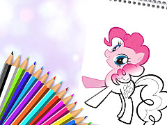 Cute Pony Coloring Book