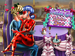 Dotted Girl Valentine Dinner