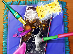 Dotted Girl Broken Phone