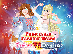 Princesses Fashion Wars Feathers VS Deni