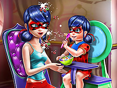 Dotted Girl Toddler Feed