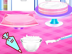 Cherry Blossom Cake Cooking