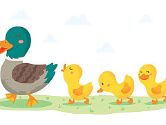 Mother Duck and Ducklings Jigsaw