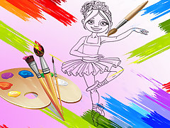 Little Ballerinas Coloring