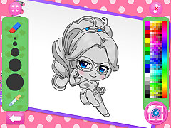 Chibi DottedGirl Coloring Book