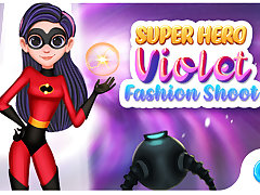 Superhero Violet Fashion Shoot