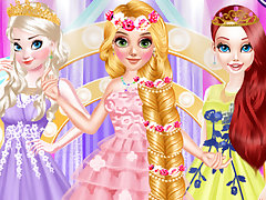 Long Hair Princess Prom