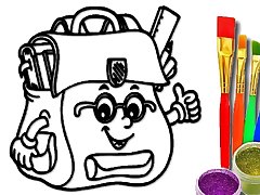 BTS School Bag Coloring Book