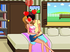 Bedroom kissing