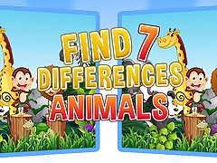 Find Seven Differences Animals