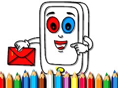 Mobile Phone Coloring Book