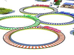Lowpolly Train Racing Game