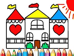 Doll House Coloring Book