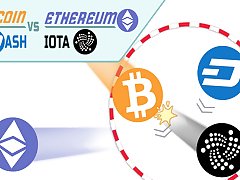 BITCOIN vs ETHEREUM DASH IOTA