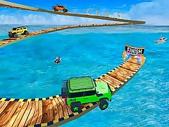 Impossible Tracks Jeep Stunts Driving Game