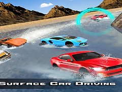 Incredible Water Surfing : Car Racing Game 3D