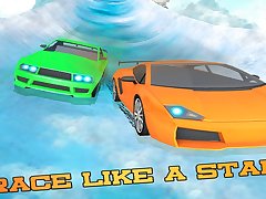 Water Slide Car Racing Sim