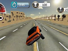 Highway Ramp Stunt Car Simulation