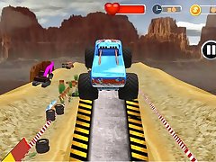 Monster Truck Tricky Stunt Race Game